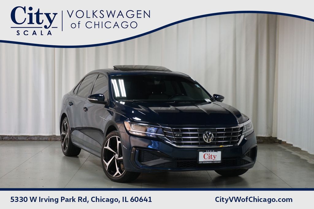 Tourmaline Blue Metallic 2020 Volkswagen Passat 2.0T R-Line FWD Sedan Front-Wheel Drive 6-Speed Automatic