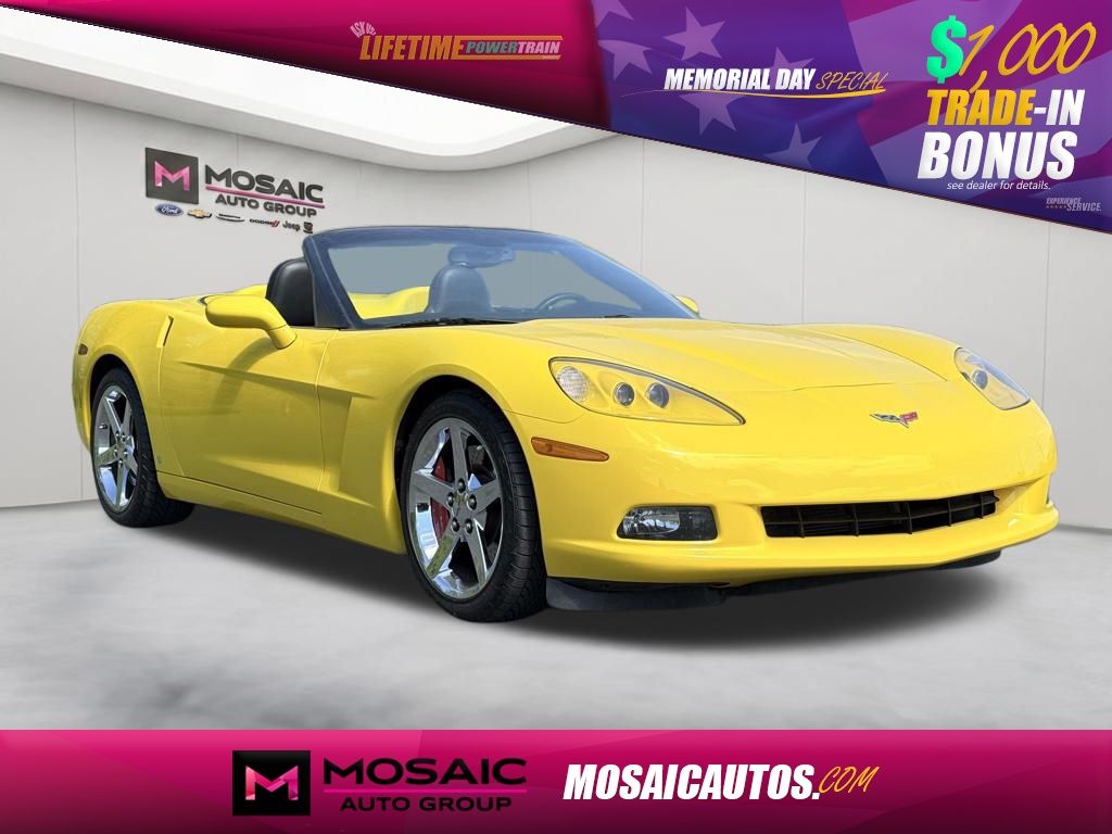 Velocity Yellow Tintcoat 2007 Chevrolet Corvette Convertible RWD Convertible Rear-Wheel Drive 6-Speed Automatic