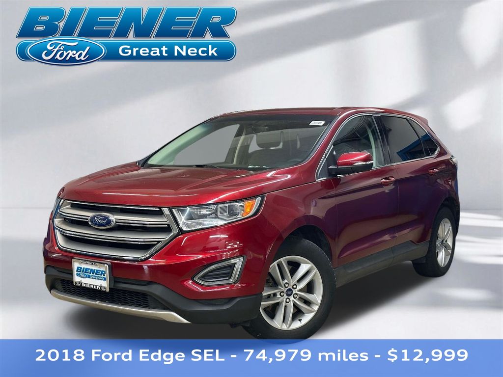Ruby Red Metallic 2018 Ford Edge SUV / Crossover All-Wheel Drive 6-Speed Automatic