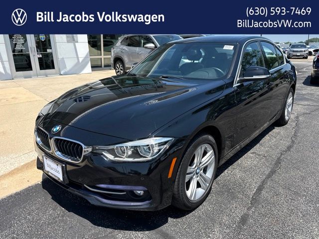 Jet Black 2017 BMW 3 Series Sedan All-Wheel Drive 8-Speed Automatic