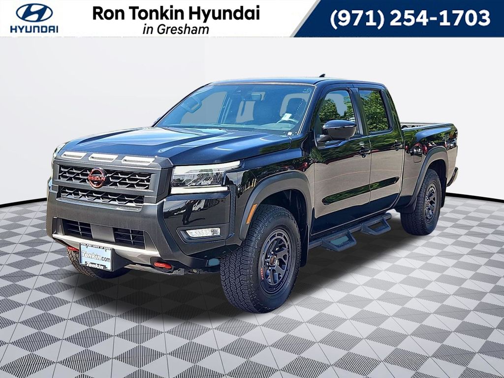 Super Black 2025 Nissan Frontier Pickup Truck Four-Wheel Drive 9-Speed Automatic Overdrive