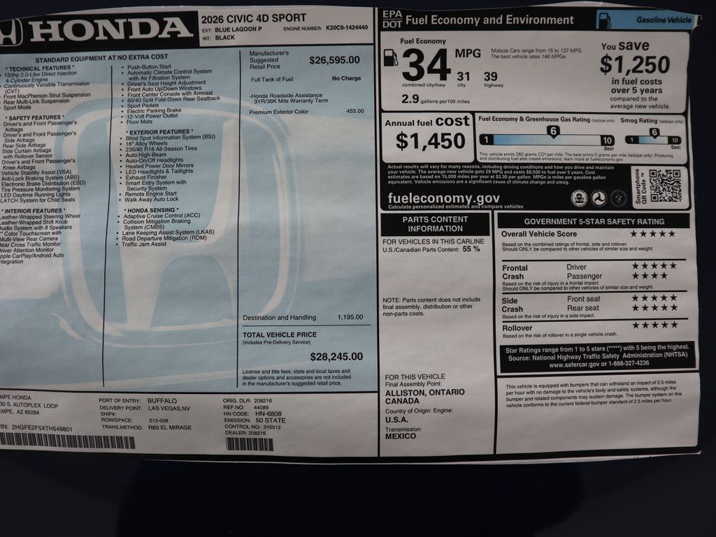 Thumbnail: 2026 Honda Civic - 9