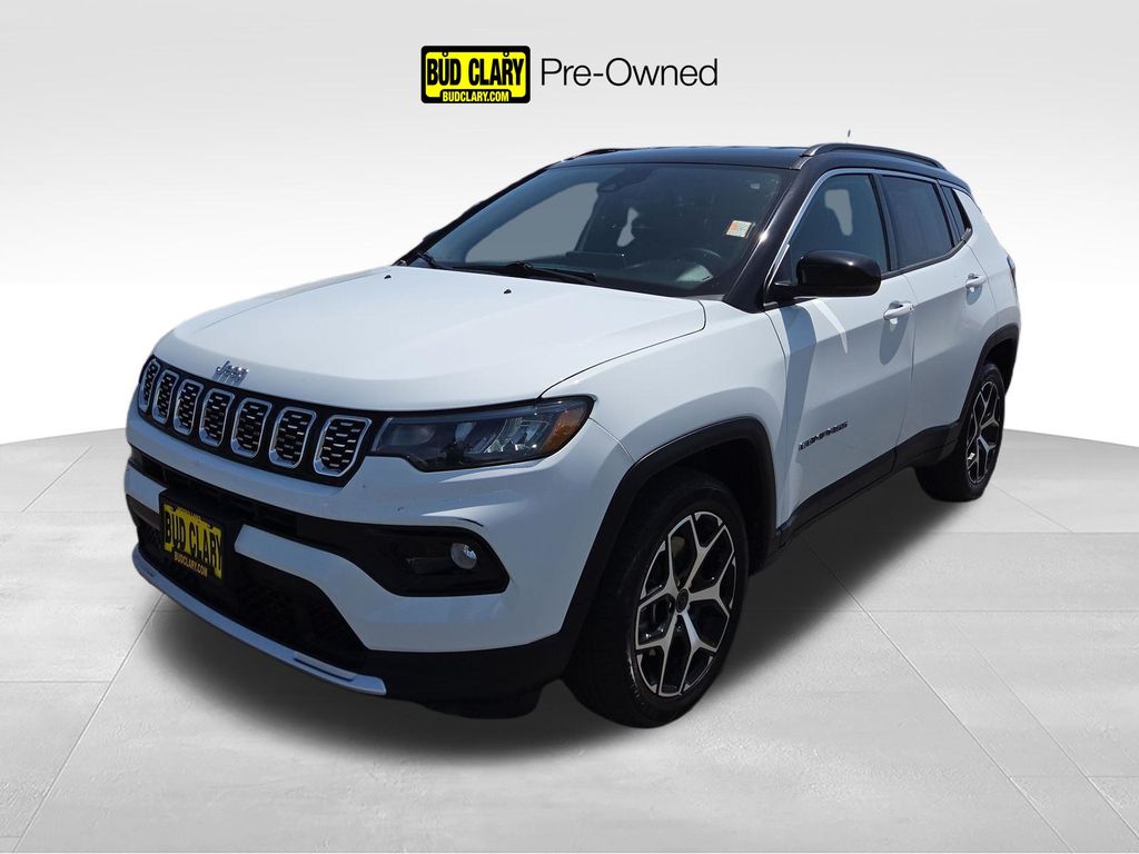 Bright White Clearcoat 2025 Jeep Compass Limited 4WD SUV / Crossover Four-Wheel Drive 8-Speed Automatic