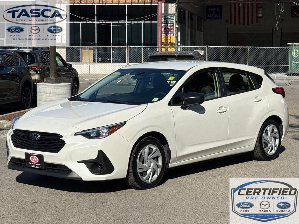 Crystal White Pearl 2024 Subaru Impreza Wagon All-Wheel Drive Continuously Variable Transmission