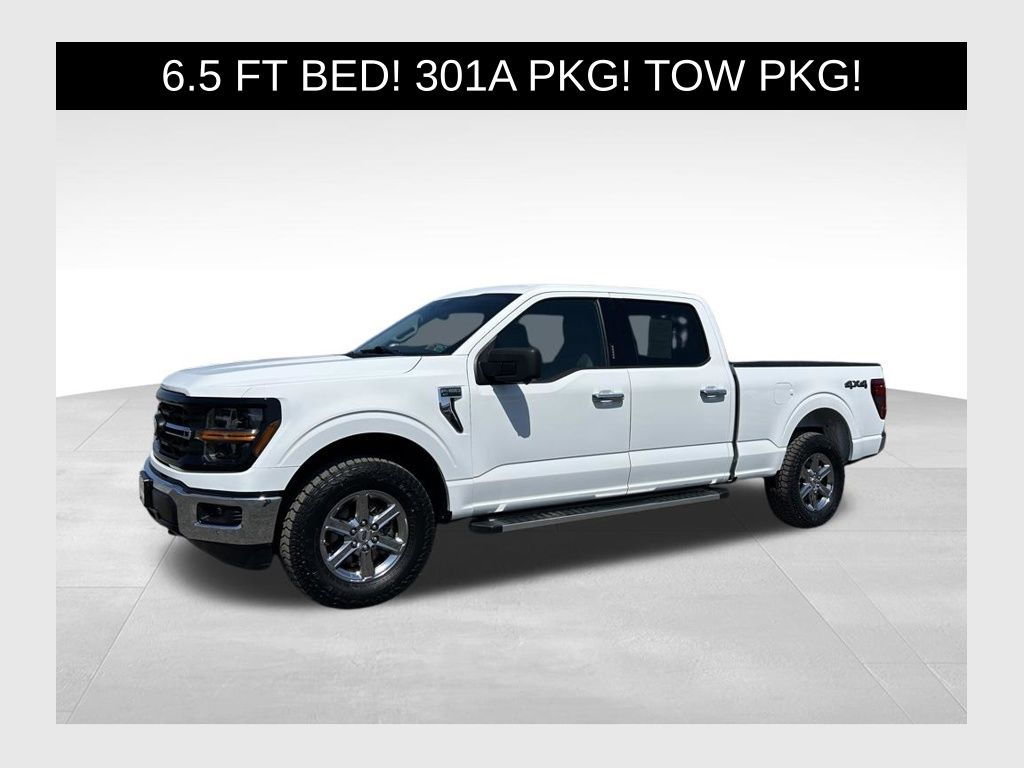 Oxford White 2024 Ford F-150 XLT SuperCrew 4WD Pickup Truck Four-Wheel Drive Automatic