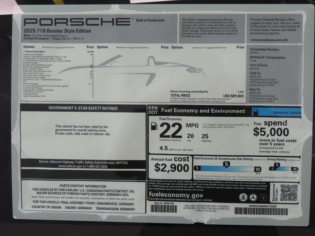 Thumbnail: 2025 Porsche 718 Boxster - 24