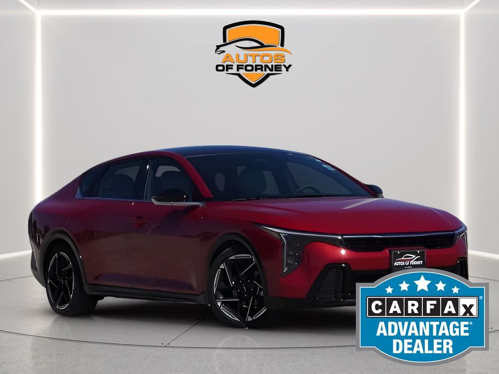 Currant Red 2025 Kia K4 GT-Line FWD Sedan Front-Wheel Drive Continuously Variable Transmission