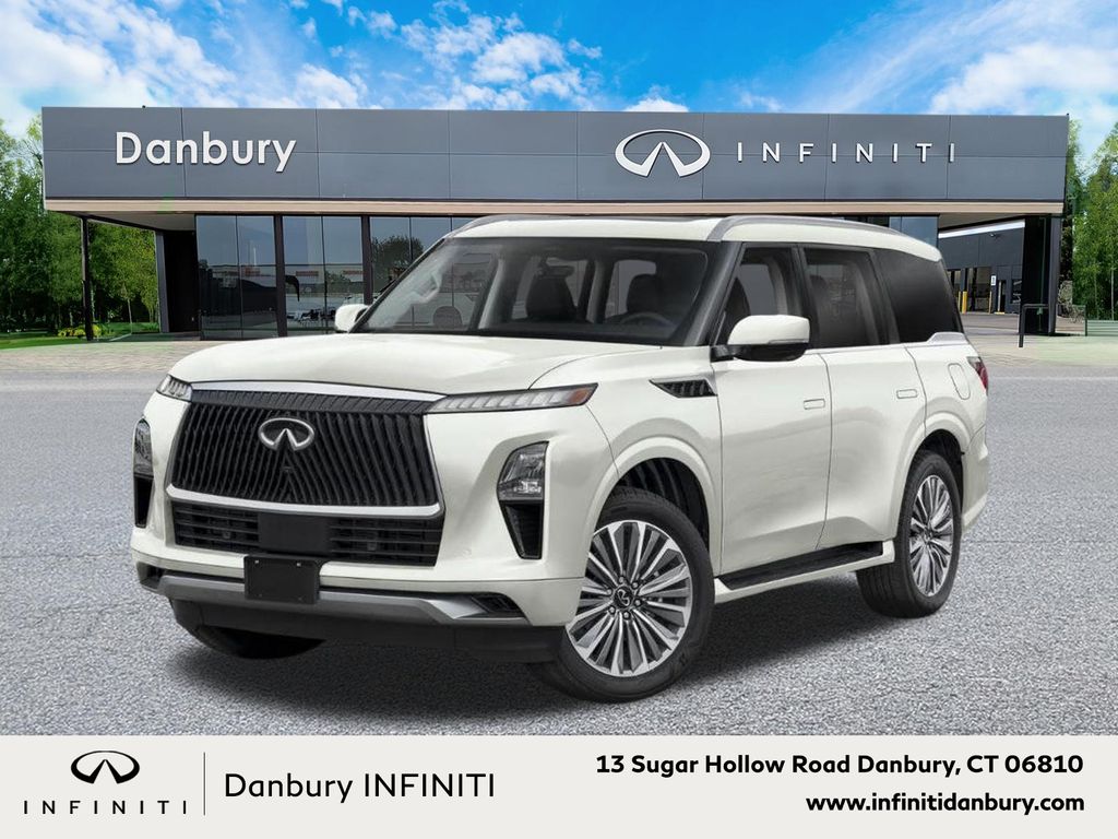 Radiant White 2026 INFINITI QX80 Luxe 4WD SUV / Crossover All-Wheel Drive 9-Speed Automatic