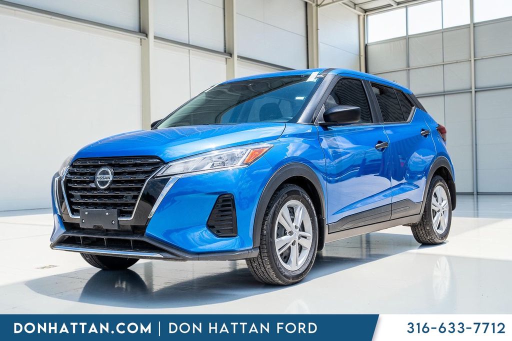 Electric Blue Metallic 2021 Nissan Kicks SUV / Crossover Front-Wheel Drive Continuously Variable Transmission
