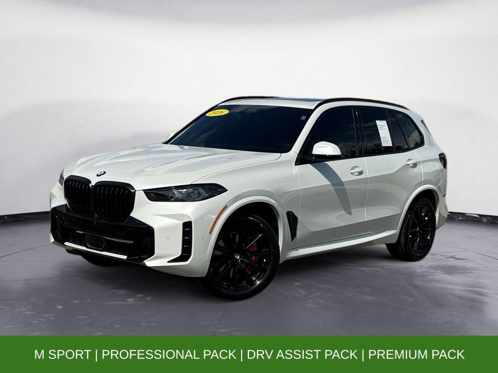 Mineral White Metallic 2026 BMW X5 SUV / Crossover All-Wheel Drive 8-Speed Automatic