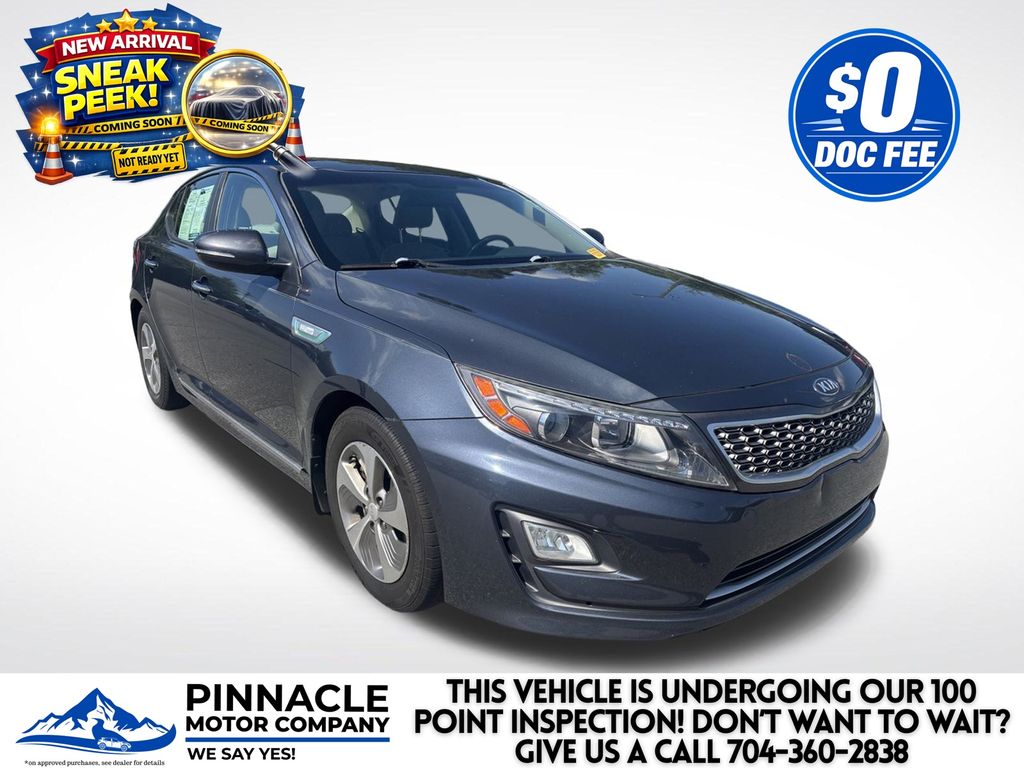 Smokey Blue Metallic 2015 Kia Optima Hybrid Sedan 6-Speed Automatic