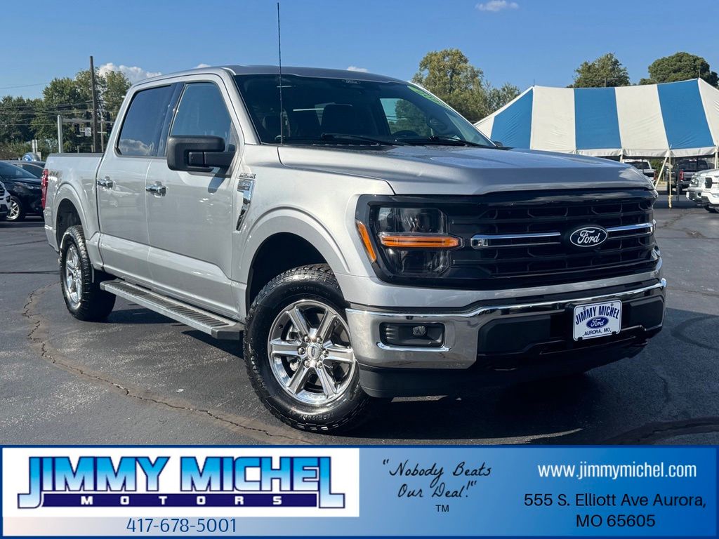 Silver Metallic 2025 Ford F-150 Pickup Truck Four-Wheel Drive Automatic