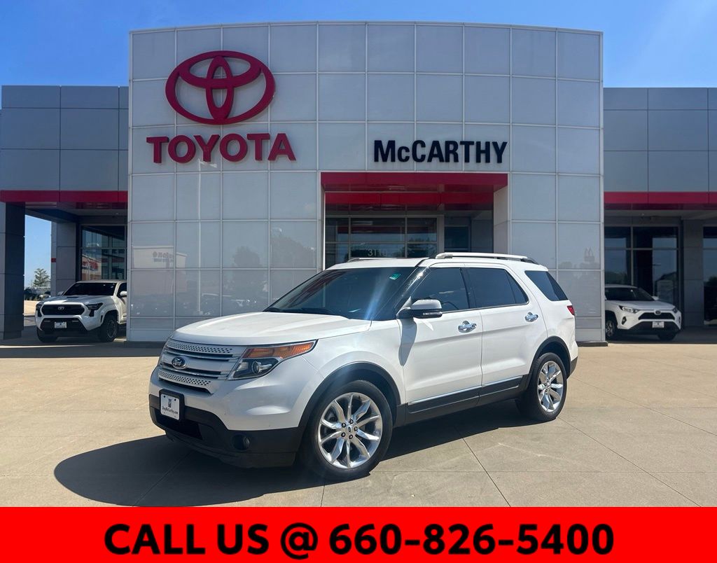 White Platinum Clearcoat Metallic 2013 Ford Explorer SUV / Crossover All-Wheel Drive 6-Speed Automatic