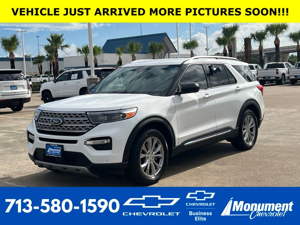 2022 Ford Explorer Limited White at Shottenkirk Kia Fort Bend