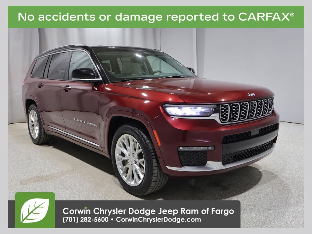 Velvet Red Pearlcoat 2021 Jeep Grand Cherokee L Summit 4WD SUV / Crossover Four-Wheel Drive 8-Speed Automatic
