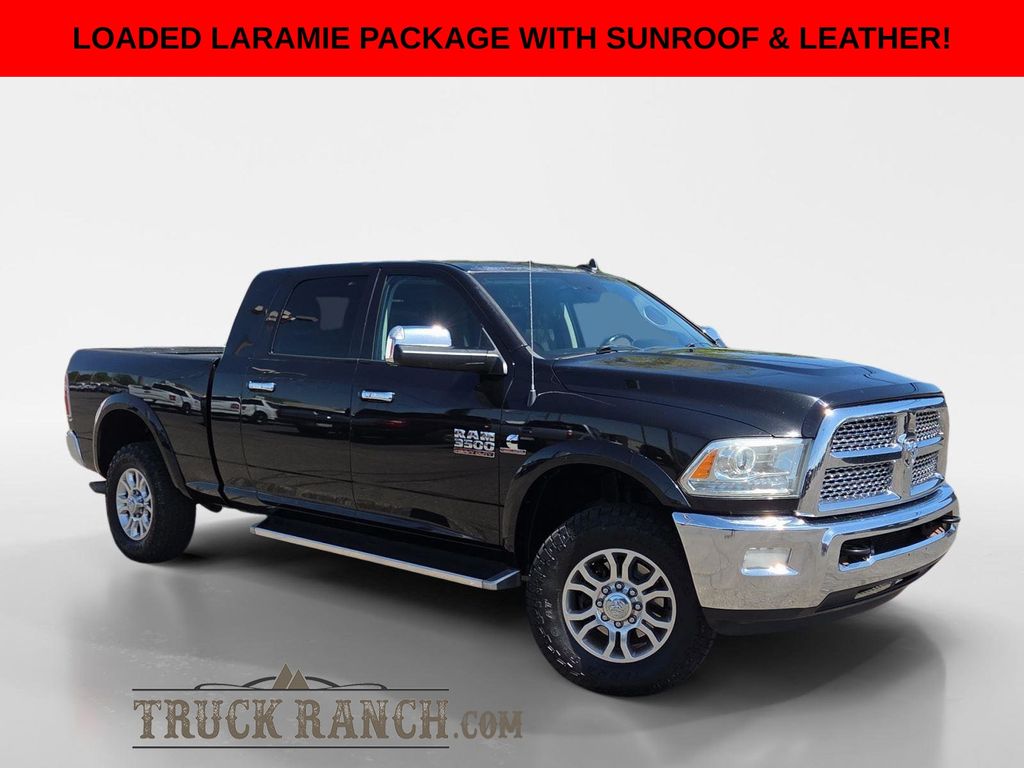 Brilliant Black Crystal Pearlcoat 2015 RAM 3500 Pickup Truck Four-Wheel Drive 6-Speed Automatic