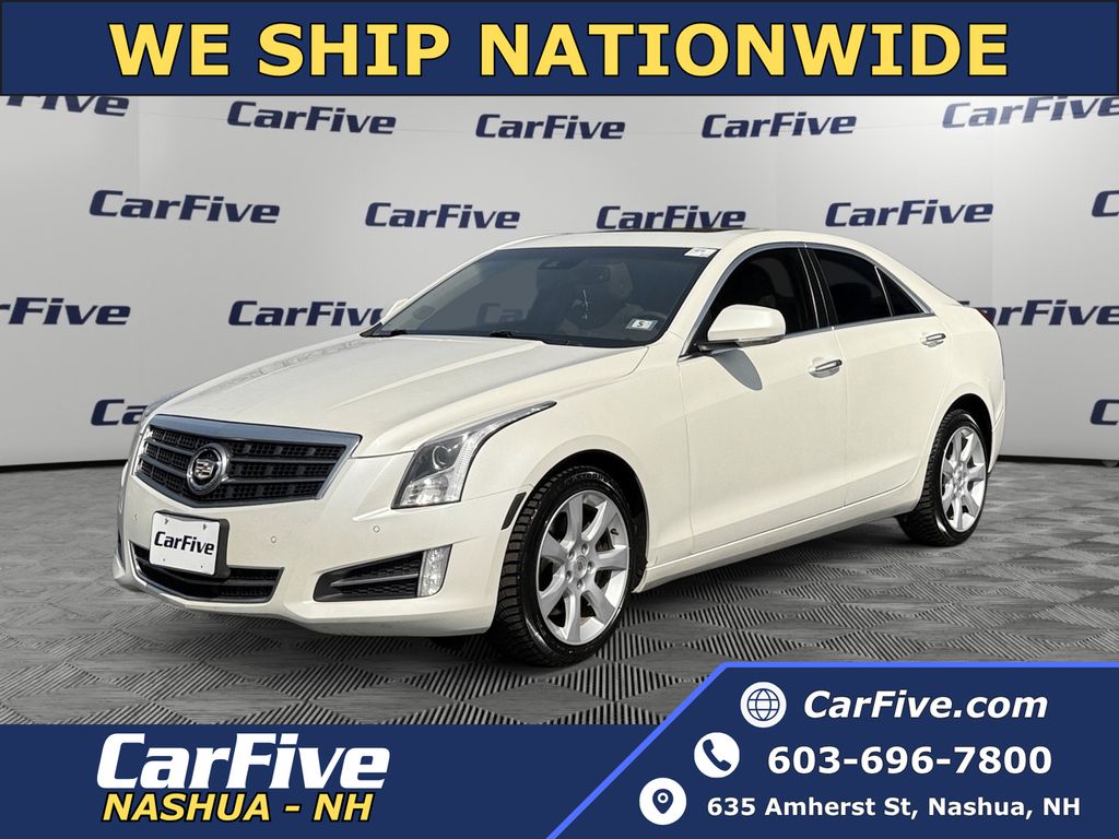 White Diamond Clearcoat 2013 Cadillac ATS 2.0T Performance AWD Sedan All-Wheel Drive 6-Speed Automatic