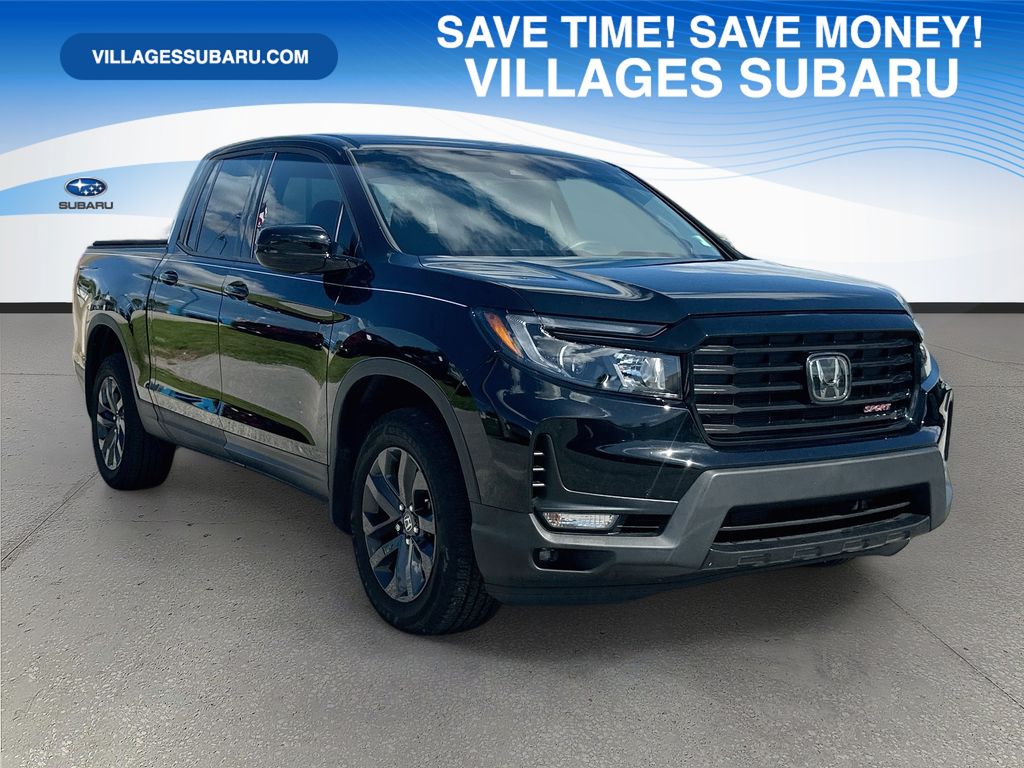 Black 2023 Honda Ridgeline Pickup Truck All-Wheel Drive 9-Speed Automatic