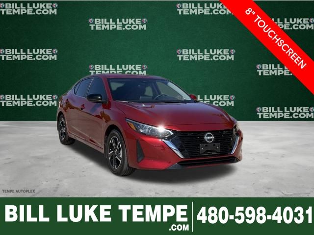 Red (Scarlet Ember Tintcoat) 2025 Nissan Sentra SV FWD Sedan Front-Wheel Drive Continuously Variable Transmission