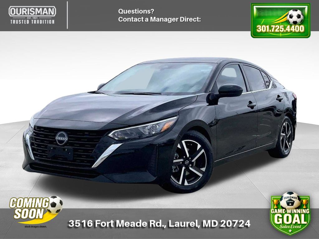 Super Black 2024 Nissan Sentra SV FWD Sedan Front-Wheel Drive Continuously Variable Transmission