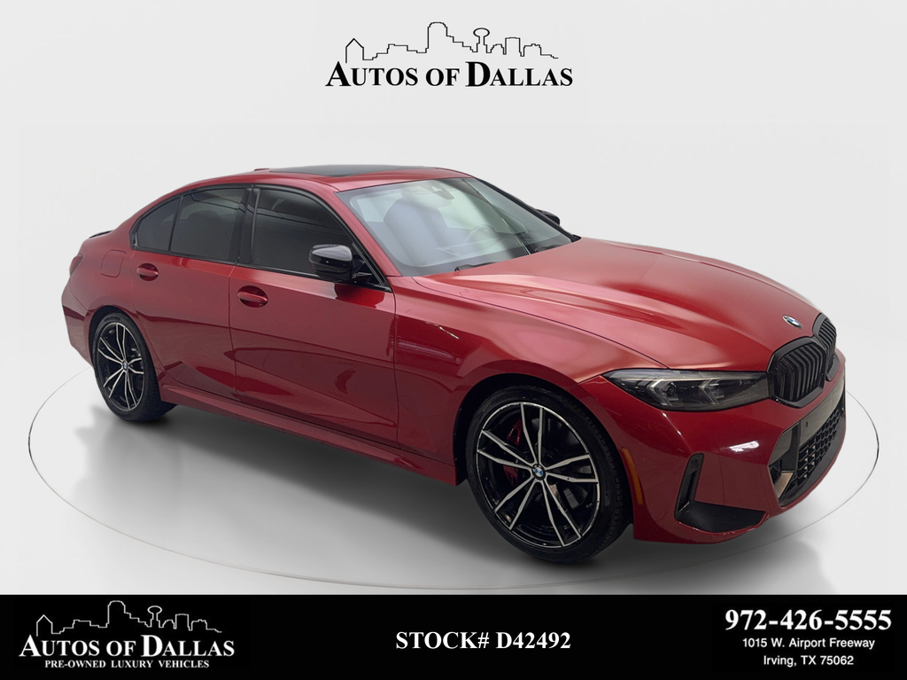Melbourne Red Metallic 2023 BMW 3 Series Sedan Rear-Wheel Drive 8-Speed Automatic