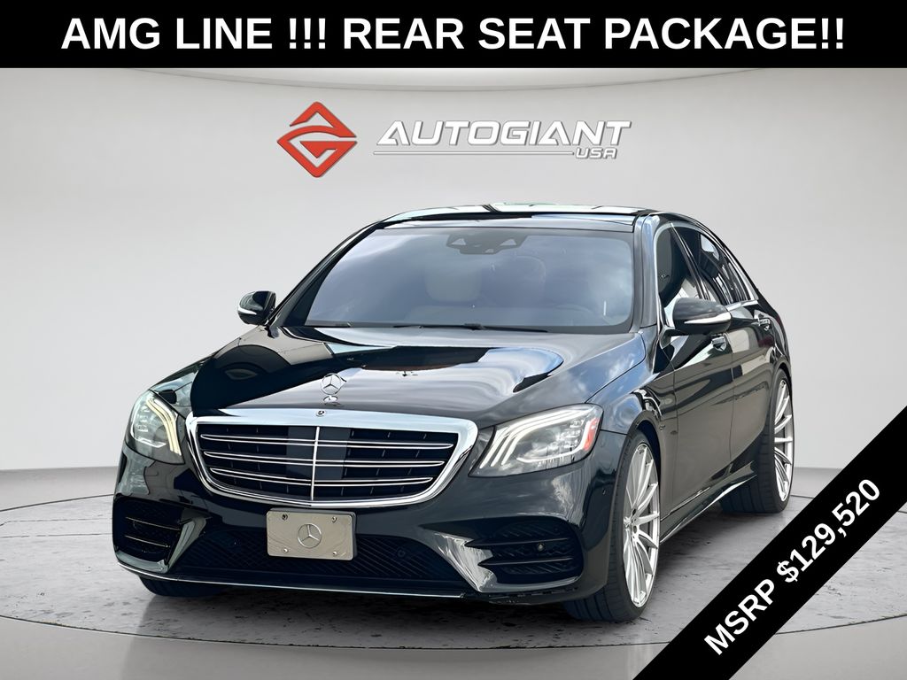 Black 2019 Mercedes-Benz S-Class Sedan Rear-Wheel Drive 9-Speed Automatic