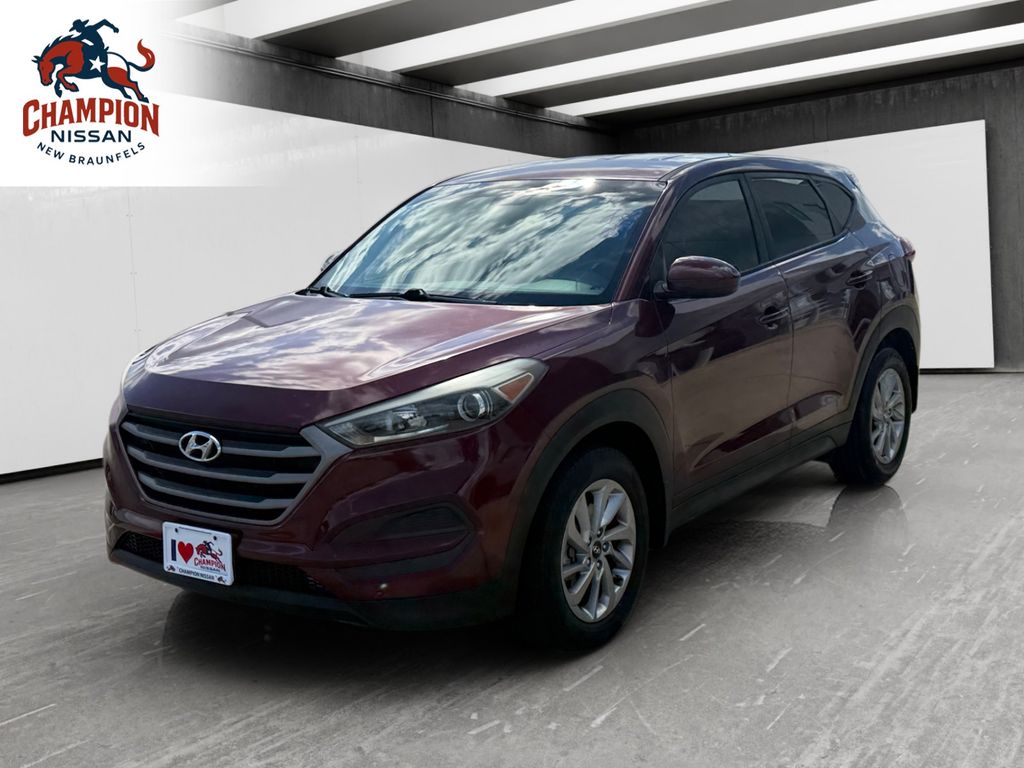 Red (Ruby Wine) 2016 Hyundai Tucson 2.0L SE FWD with Beige Seats SUV / Crossover Front-Wheel Drive 6-Speed Automatic Overdrive
