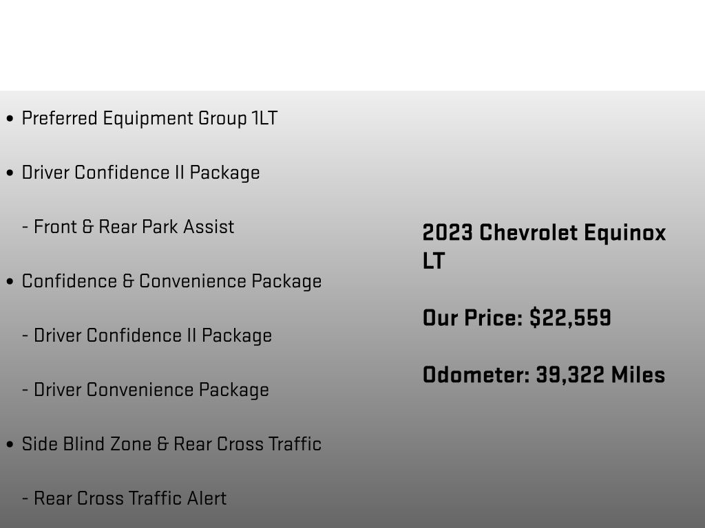 2023 Chevrolet Equinox LT Black at Klick Lewis Buick Chevrolet