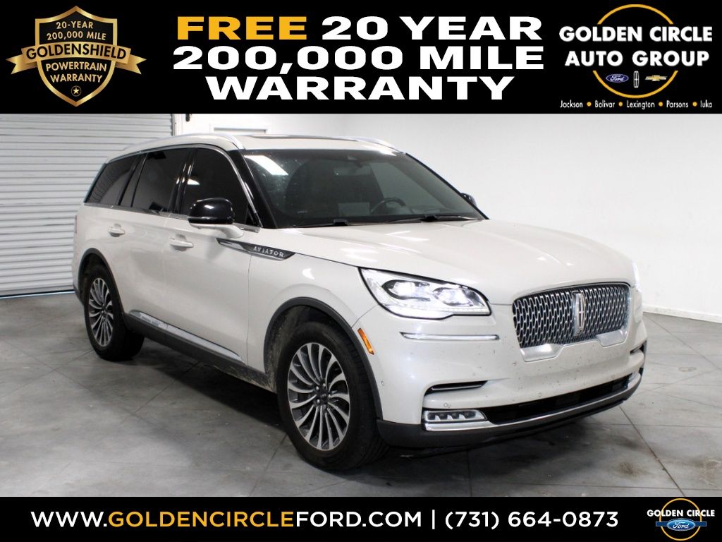 Pristine White Metallic Tri-Coat 2022 Lincoln Aviator SUV / Crossover All-Wheel Drive 10-Speed Automatic