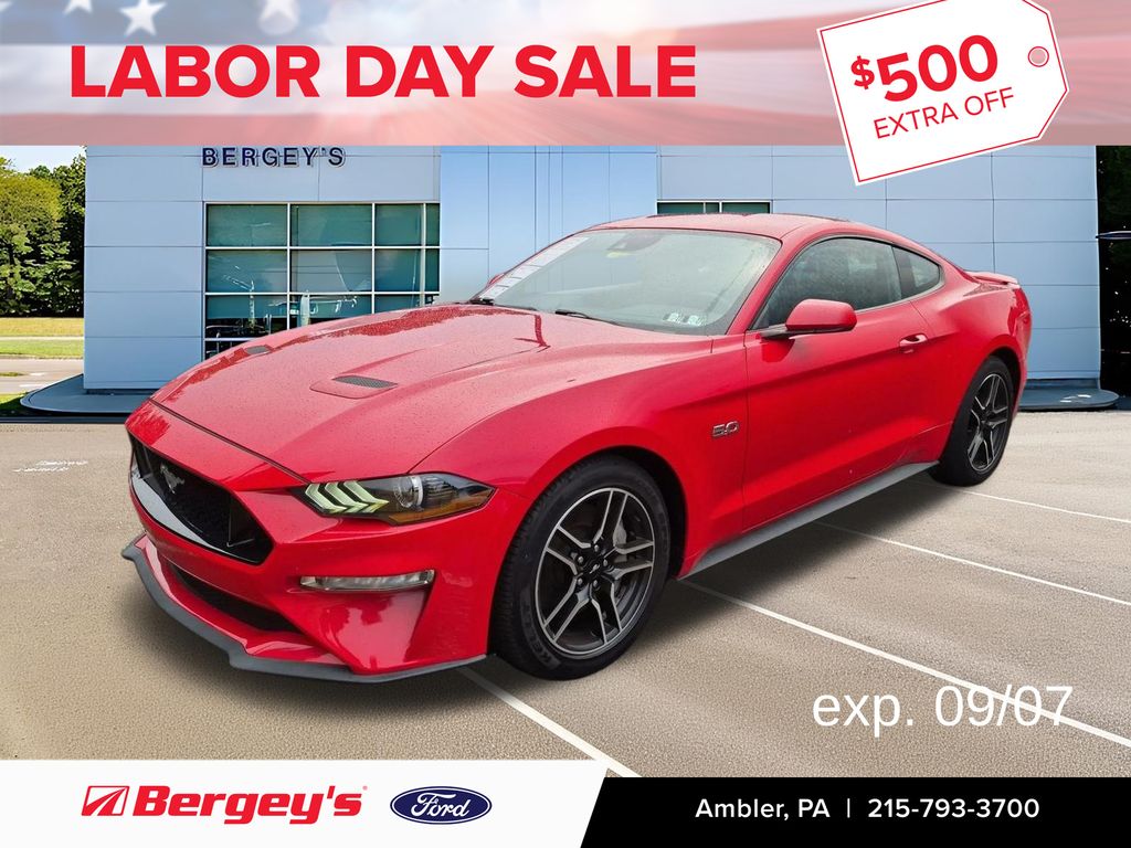Race Red 2021 Ford Mustang Coupe Rear-Wheel Drive 10-Speed Automatic