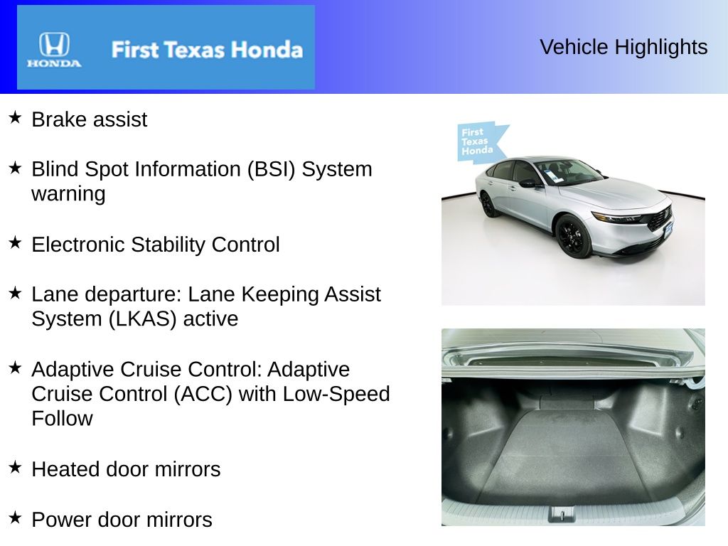 Used Car 2025 Honda Accord  Se For Sale Under $30,000 In Austin, Texas