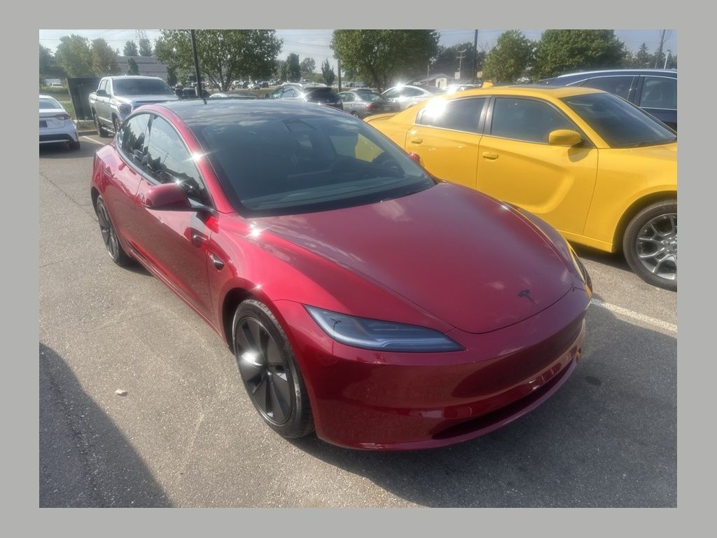 Red 2026 Tesla Model 3 Sedan All-Wheel Drive 1-Speed Automatic