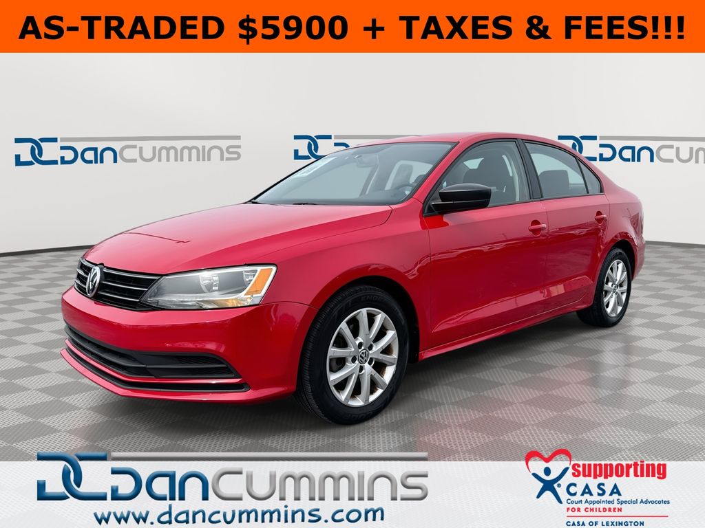 Tornado Red 2015 Volkswagen Jetta SE Sedan Front-Wheel Drive 6-Speed Automatic