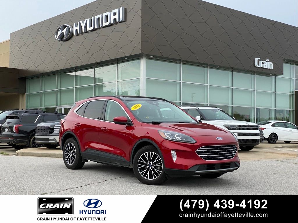 Red Metallic 2021 Ford Escape Hybrid Plug-in SUV / Crossover Front-Wheel Drive Continuously Variable Transmission
