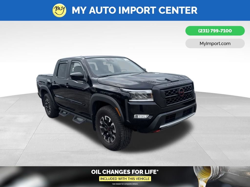 Super Black 2024 Nissan Frontier PRO-4X Crew Cab 4WD Pickup Truck Four-Wheel Drive 9-Speed Automatic Overdrive