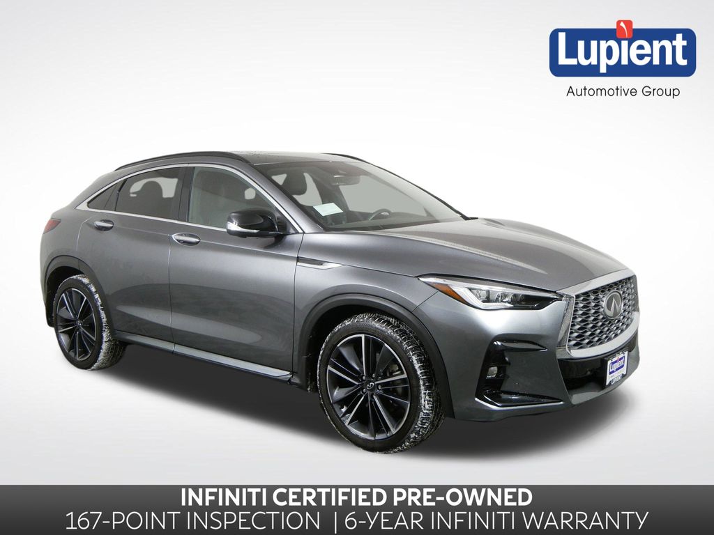 Gray (Graphite Shadow) 2025 INFINITI QX55 Essential AWD SUV / Crossover All-Wheel Drive Continuously Variable Transmission