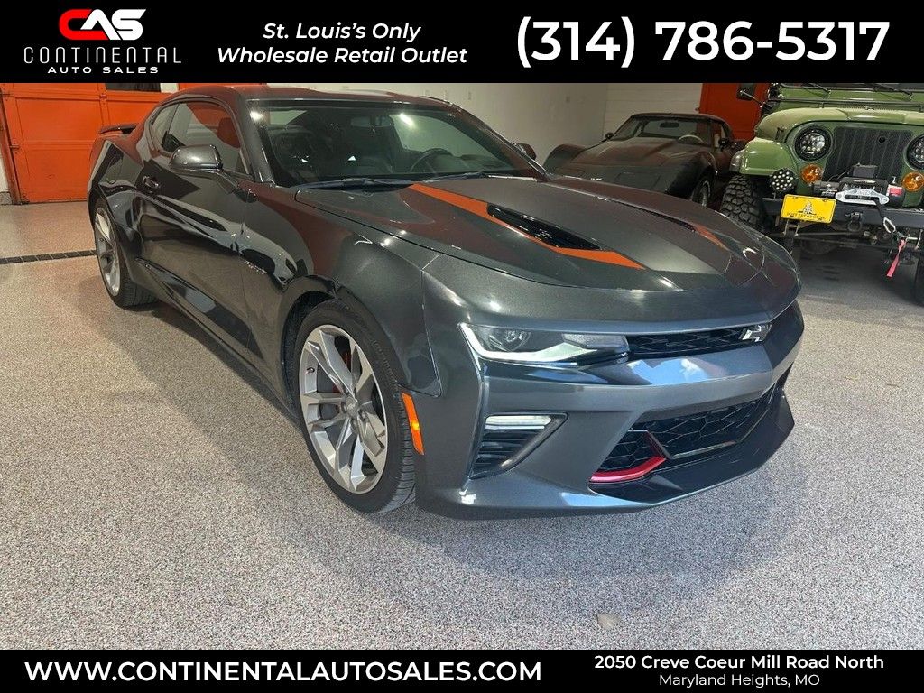 Nightfall Gray Metallic 2017 Chevrolet Camaro Coupe Rear-Wheel Drive 8-Speed Automatic