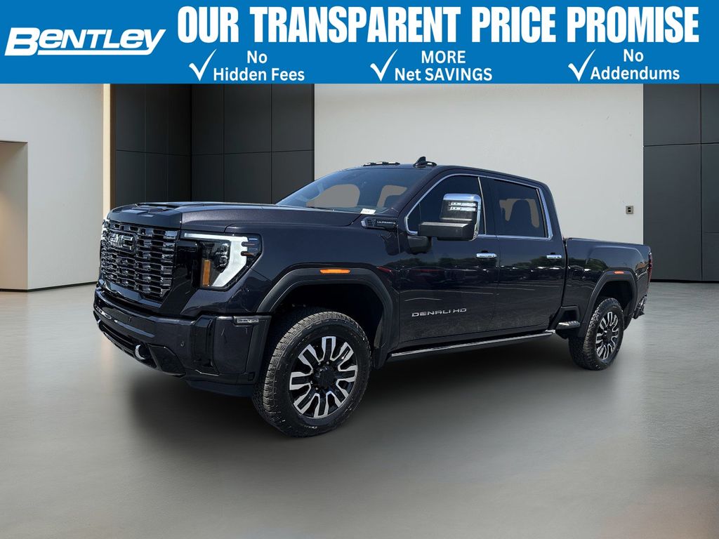 Titanium Rush Metallic 2025 GMC Sierra 2500HD Denali Ultimate Crew Cab 4WD Pickup Truck Four-Wheel Drive Automatic
