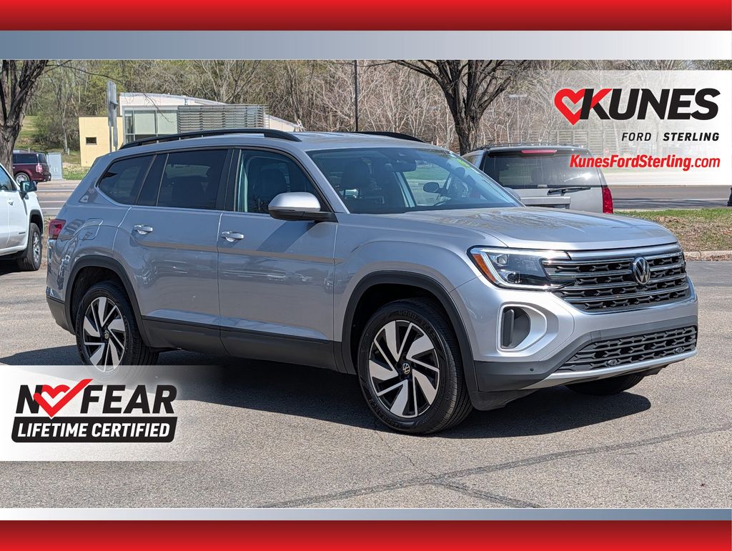 Silver 2025 Volkswagen Atlas SUV / Crossover All-Wheel Drive 8-Speed Automatic