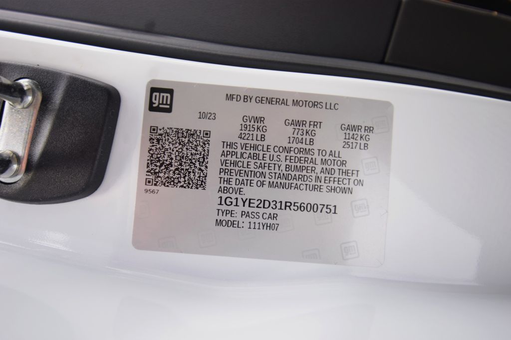 used 2024 Chevrolet Corvette car, priced at $104,095