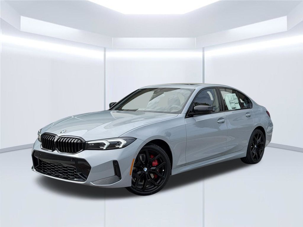Gray (Brooklyn Grey Metallic) 2026 BMW 3 Series Sedan Rear-Wheel Drive 8-Speed Automatic