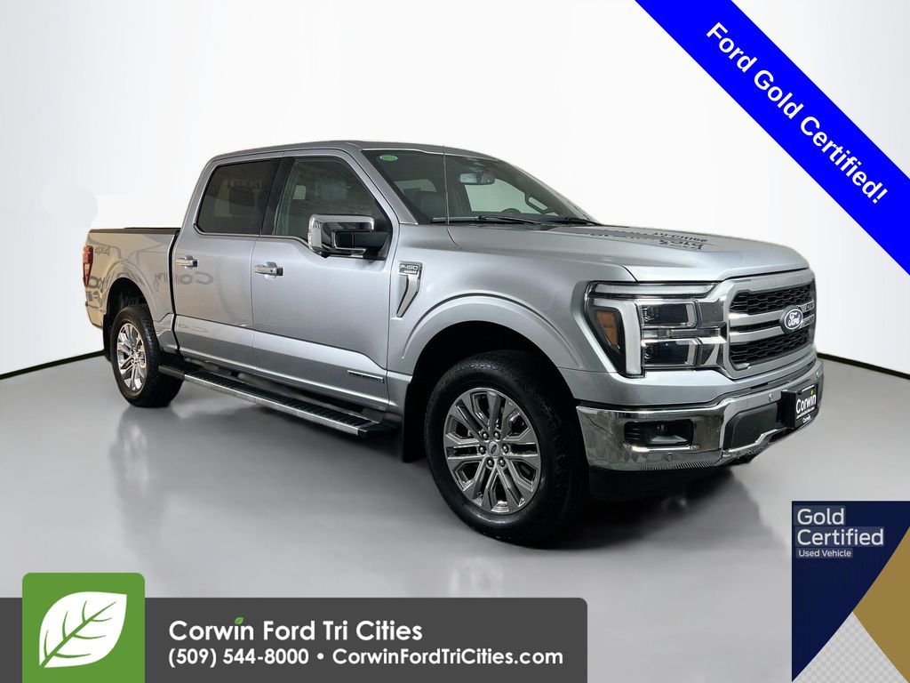 Iconic Silver Metallic 2025 Ford F-150 Pickup Truck Four-Wheel Drive Automatic