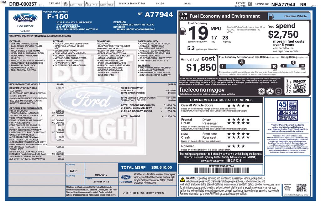 Used 2022 Gray Ford XLT image 5