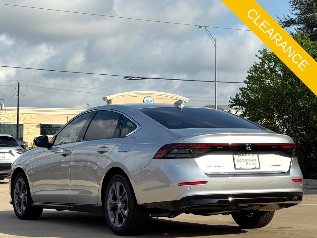 2025 Honda Accord Hybrid EX-L Silver at Classic Honda Galveston