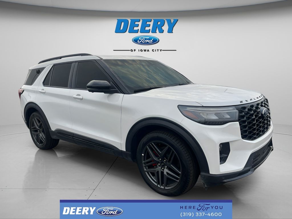 White Metallic 2025 Ford Explorer ST AWD SUV / Crossover All-Wheel Drive 10-Speed Automatic
