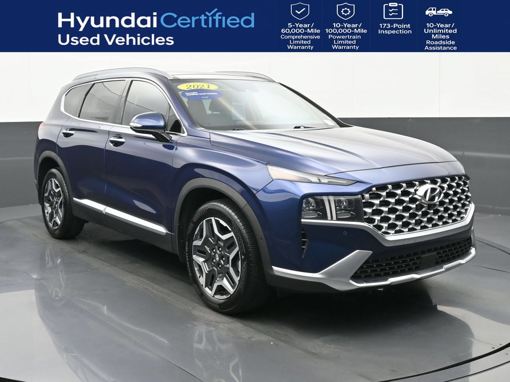 Stormy Blue 2021 Hyundai Santa Fe SUV / Crossover Front-Wheel Drive Automatic