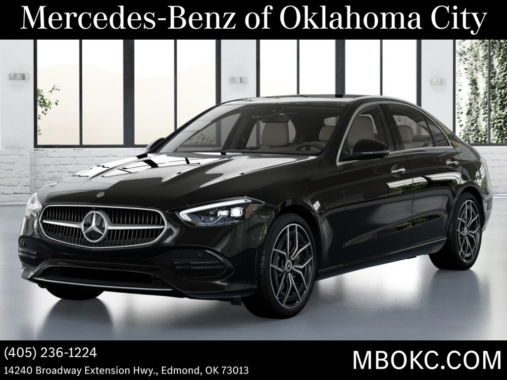 Black 2026 Mercedes-Benz C-Class Sedan All-Wheel Drive 9-Speed Automatic