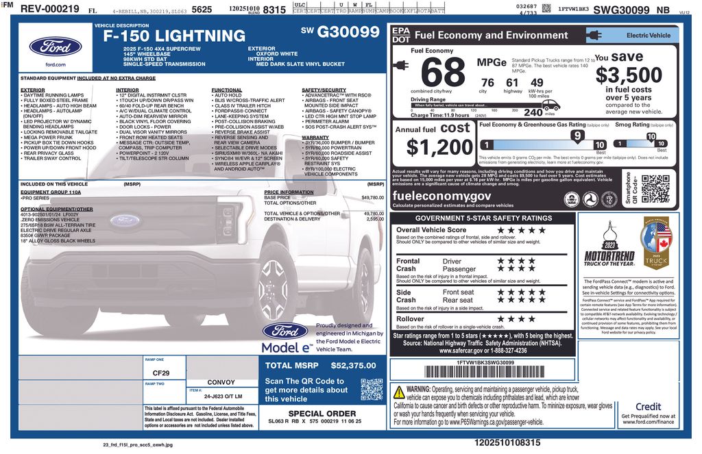 2025 Ford F-150 Lightning Pro's photo