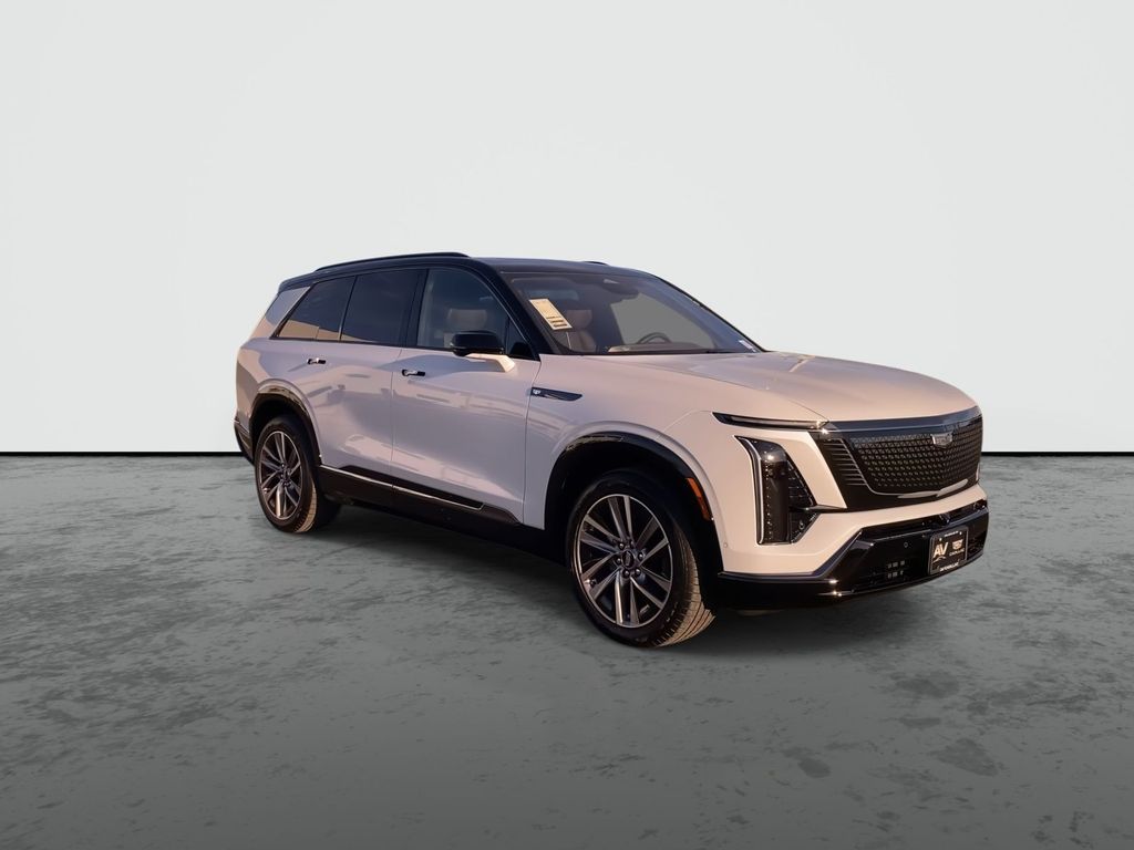 Vibrant White Tricoat 2026 Cadillac VISTIQ Sport AWD SUV / Crossover All-Wheel Drive 1-Speed Automatic