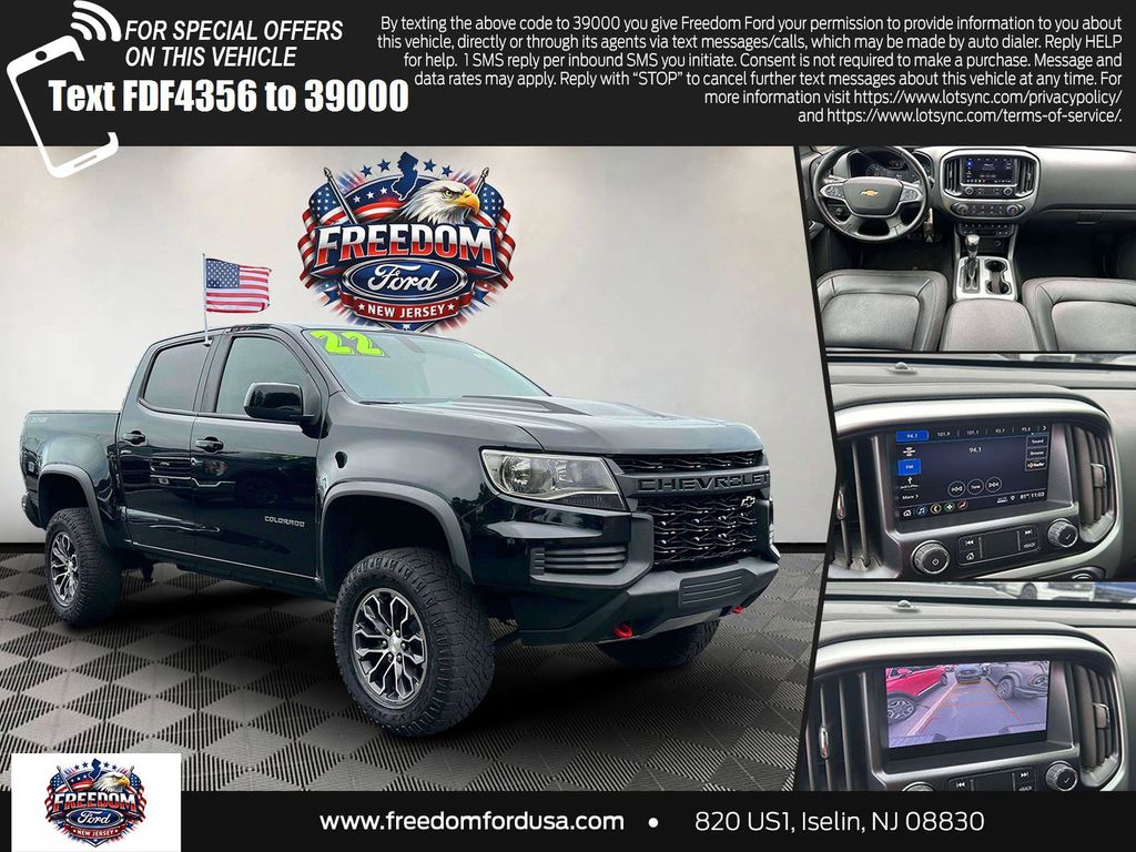 Black 2022 Chevrolet Colorado Pickup Truck Four-Wheel Drive 8-Speed Automatic